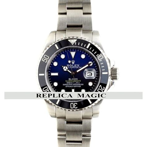 rolex submariner blaken d blue replica